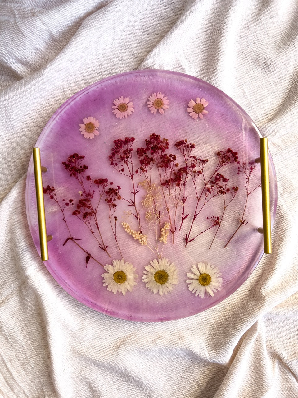 Serving tray blossom