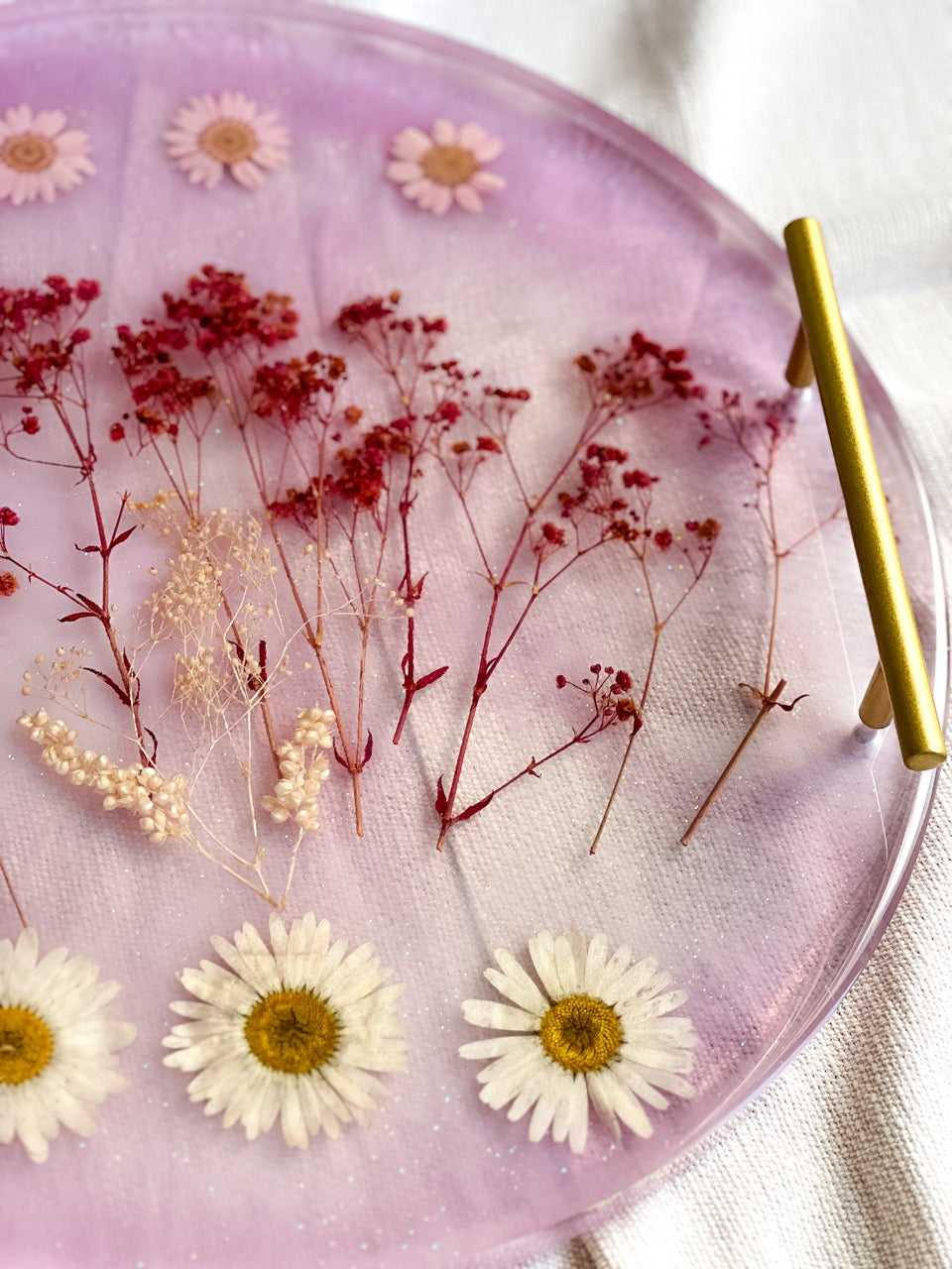 Serving tray blossom